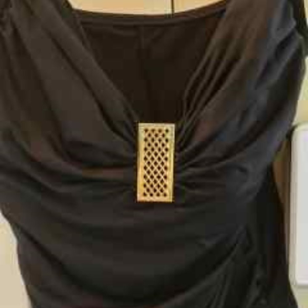 One piece black bathing suite size 12